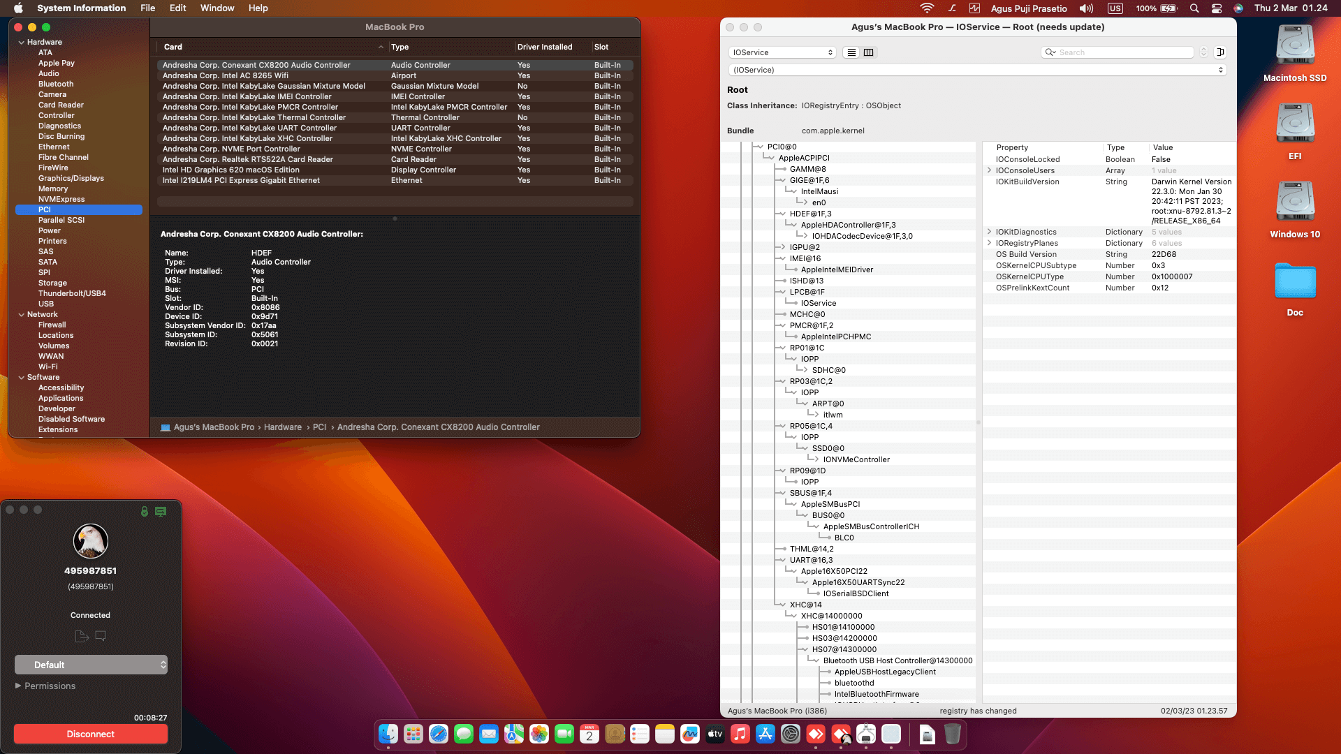 Lenovo Thinkpad Yoga 370 20JJ S0VJ05 [KabyLake   Intel HD 620 + I2C]   OpenCore 9